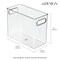 mDesign Plastic Bathroom Vanity Storage Organizer Bin with Handles